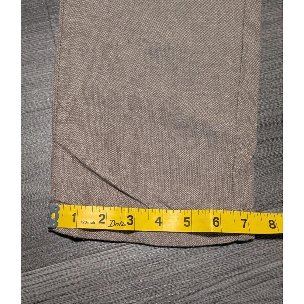 Banana Republic Men's Brown Linen Cotton Drawstring Athletic Fit Pant Size 38x32